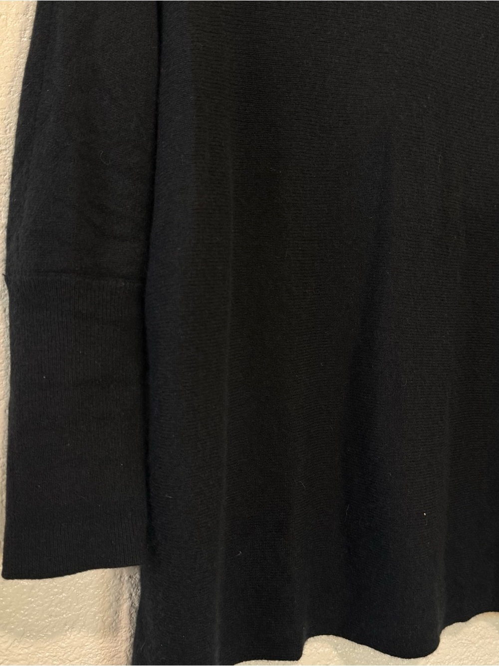 Garnet Hill Black Cashmere Boat Neck Sweater - Picture 3 of 6